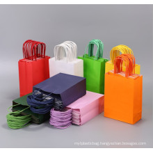 Customized take away tote fashion kraft paper bag